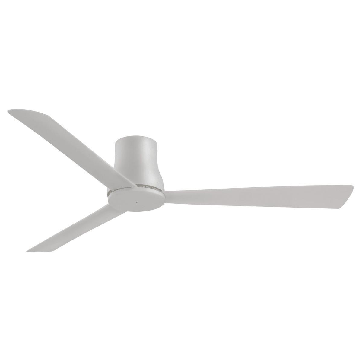 Simple Flush 60 Inch Outdoor Ceiling Fan with Remote, Gray Finish - Bees Lighting