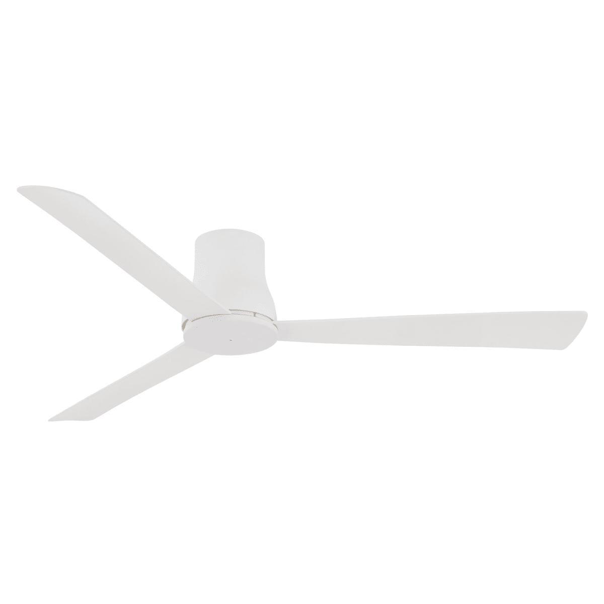 Simple Flush 60 Inch Outdoor Ceiling Fan with Remote, Flat White Finish - Bees Lighting