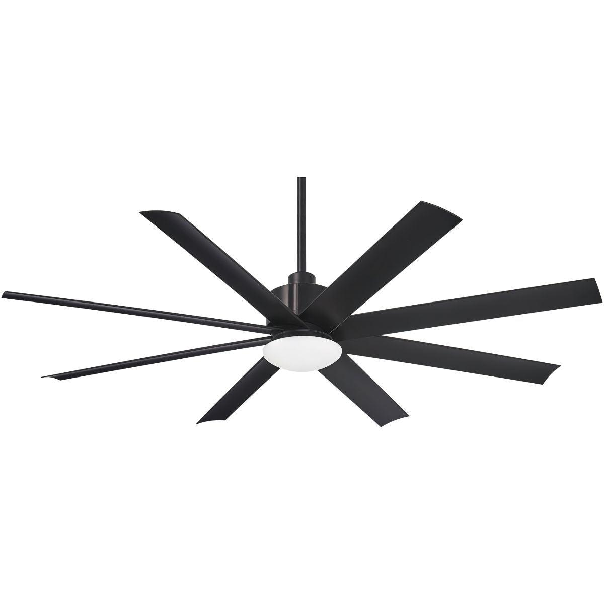 Slipstream 65 Inch Modern Windmill Outdoor Ceiling Fan With Light And Remote, Coal Finish - Bees Lighting