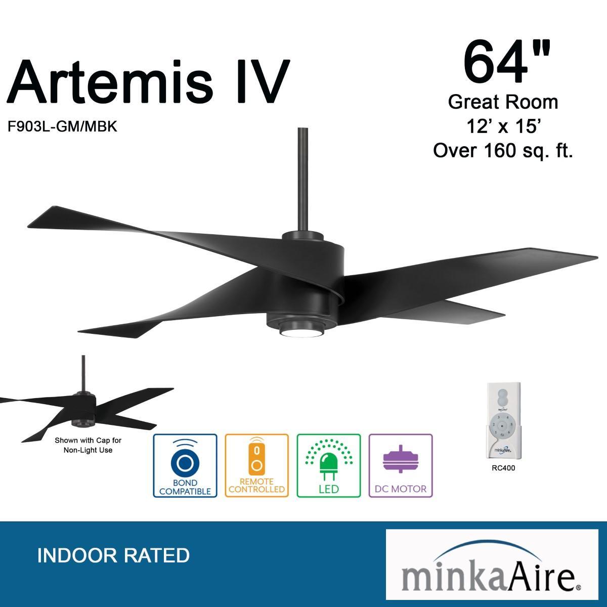 Minka Aire - Artemis IV 64 Inch Contemporary Propeller Ceiling Fan