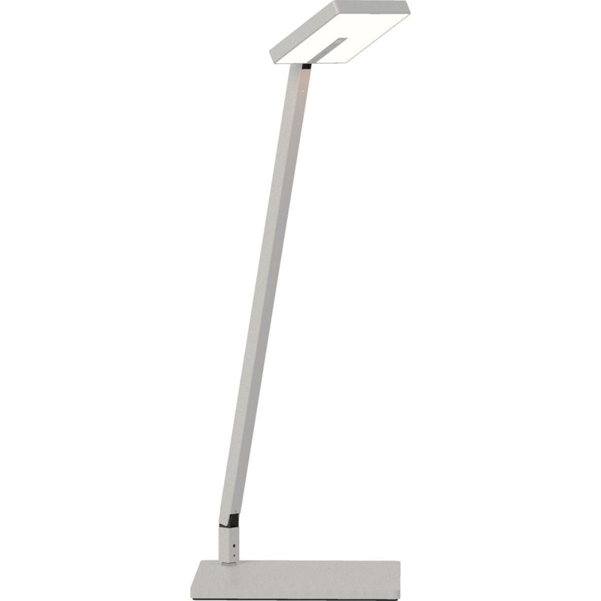 Focaccia Solo Silver Contemporary LED Desk Lamp with USB Port and Occupancy Sensor