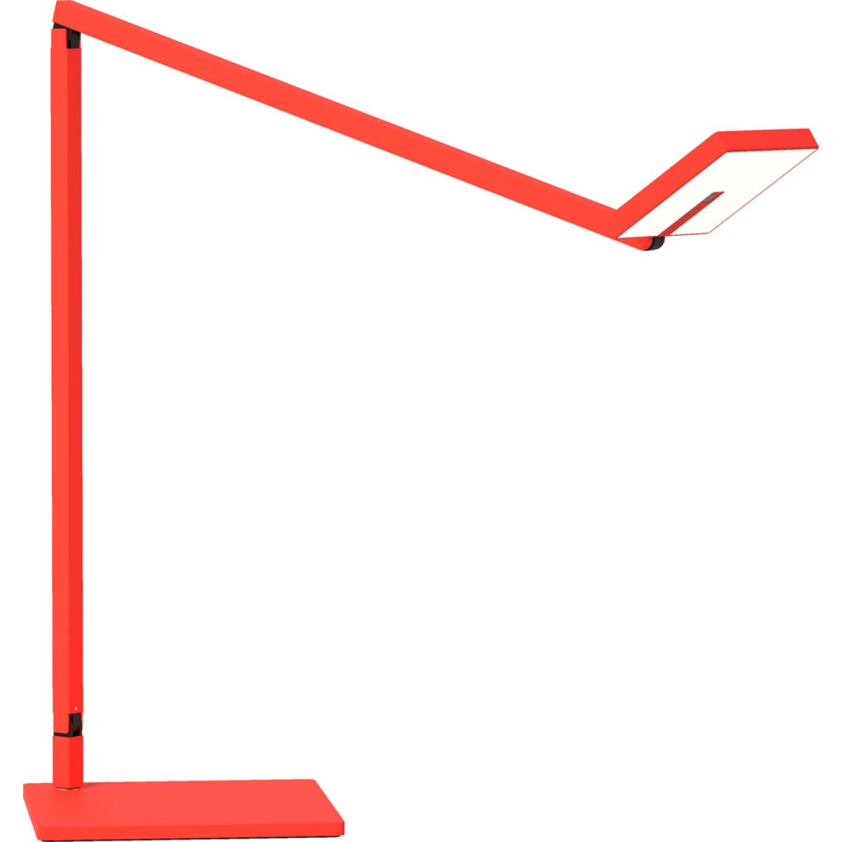 Focaccia Matte Fire Red Contemporary LED Desk Lamp with USB Port and Occupancy Sensor