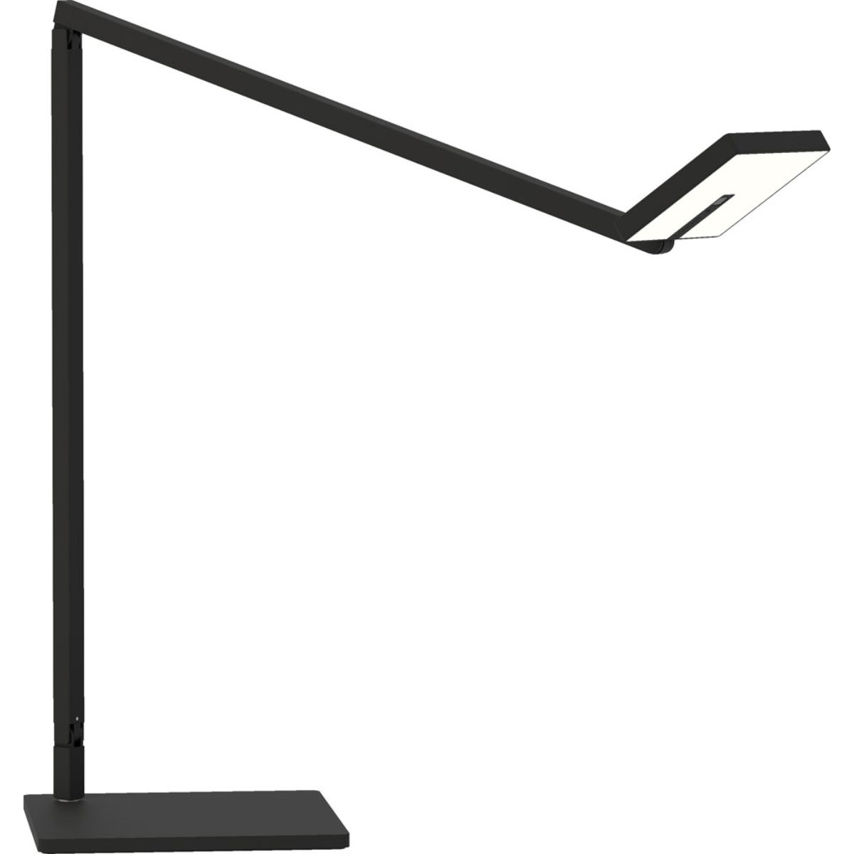 Focaccia Matte Black Contemporary LED Desk Lamp with USB Port and Occupancy Sensor - Bees Lighting