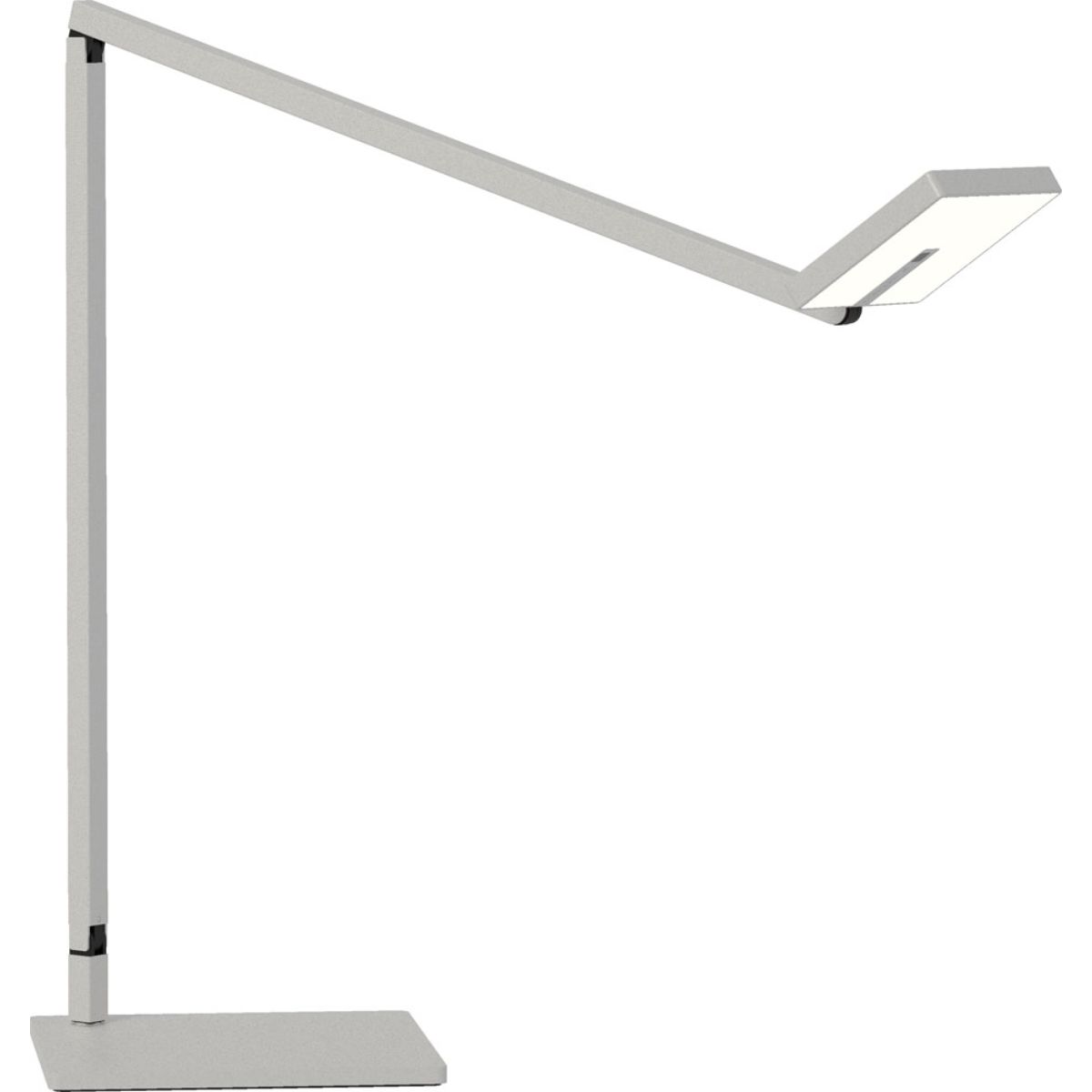 Focaccia Silver Contemporary LED Desk Lamp with USB Port and Occupancy Sensor