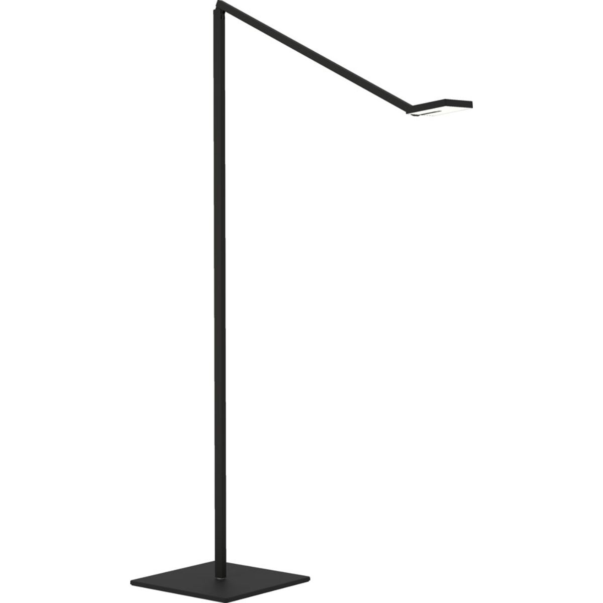 Focaccia Matte Black Transitional LED Floor Lamp with USB Port - Bees Lighting