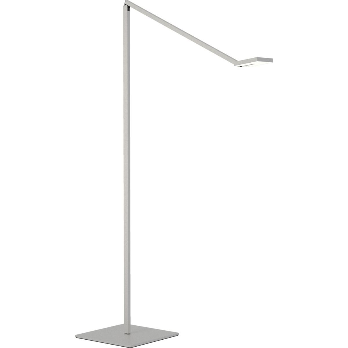 Focaccia Silver Transitional LED Floor Lamp with USB Port