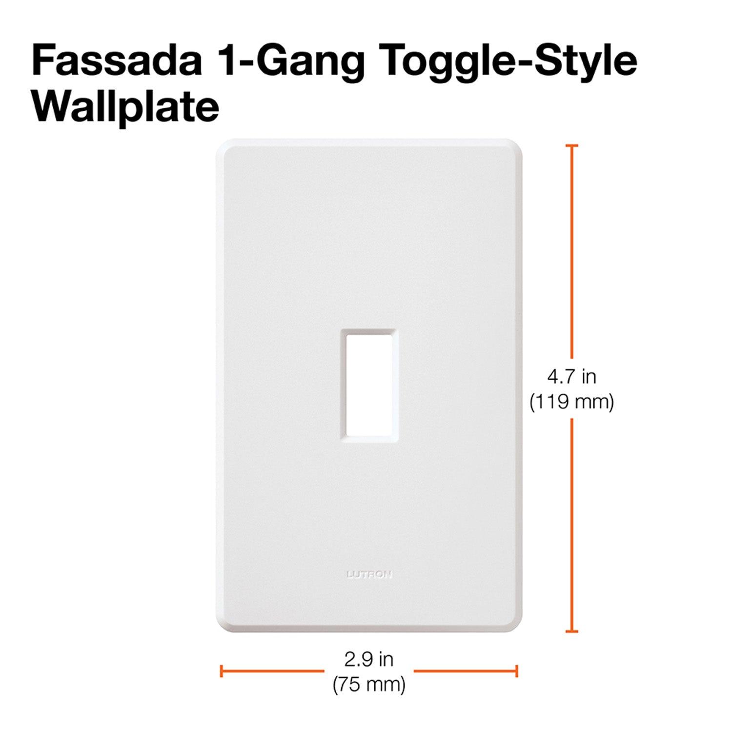 Ariadni 1-Gang Toggle Wall Plate Black - Bees Lighting