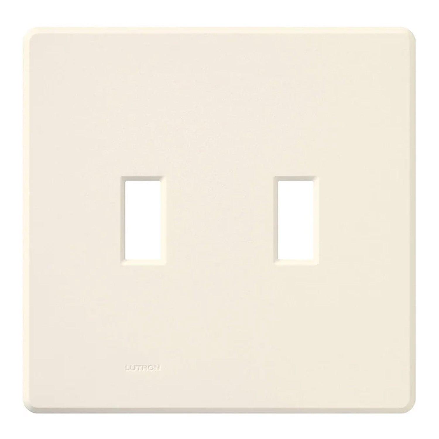 Ariadni 2-Gang Toggle Wall Plate Light Almond - Bees Lighting