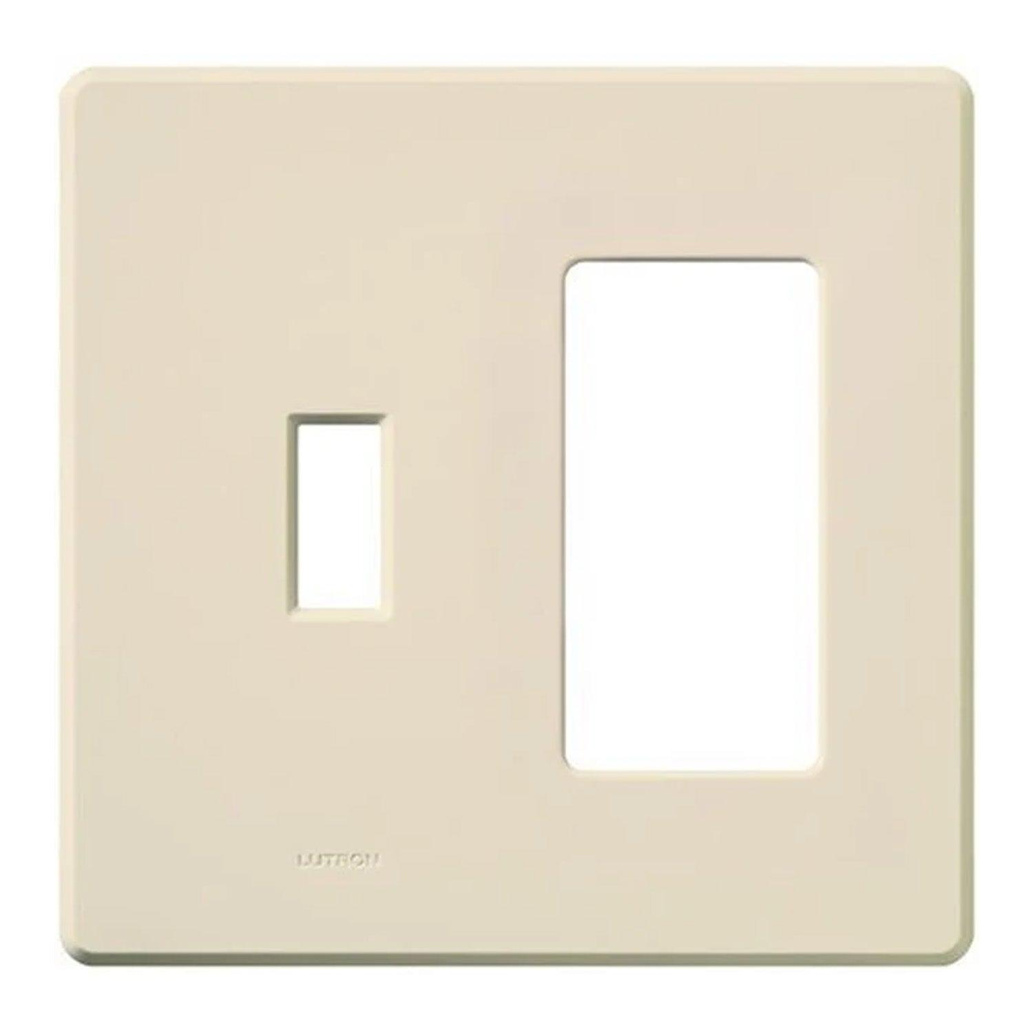 Ariadni 2-Gang Toggle and Rocker Wall Plate Combo Light Almond - Bees Lighting