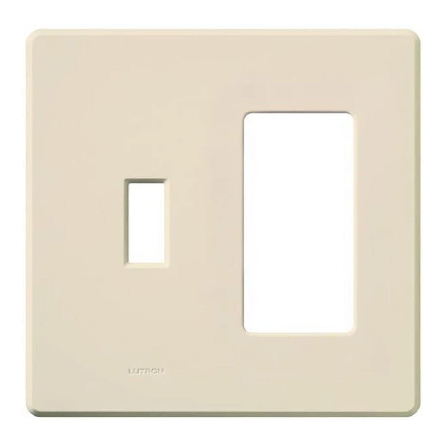 Ariadni 2-Gang Toggle and Rocker Wall Plate Combo, Light Almond