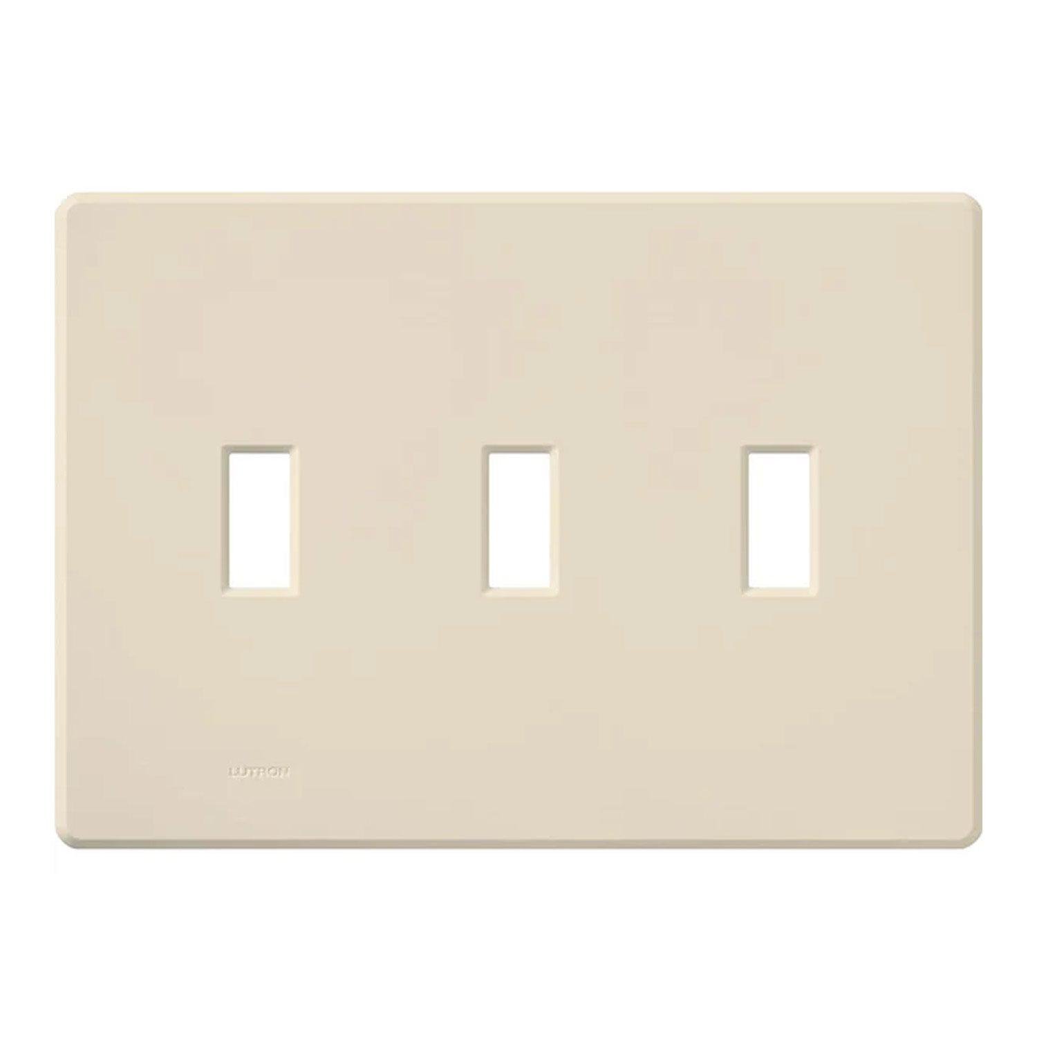 Ariadni 3-Gang Toggle Wall Plate Light Almond - Bees Lighting