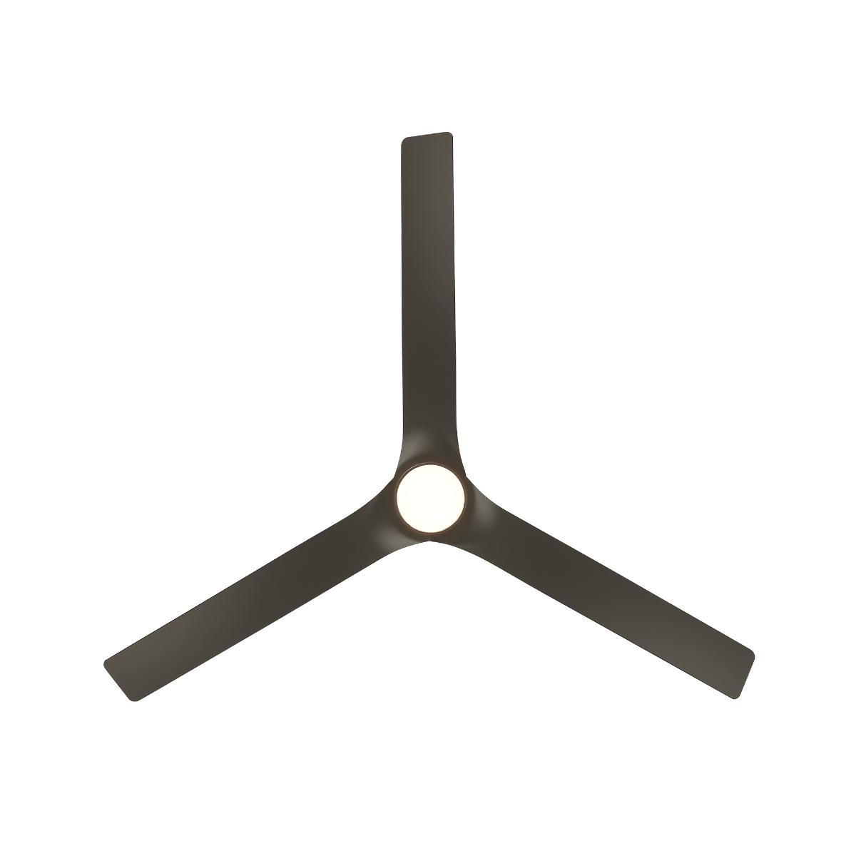 Smooth Flush 52 Inch CCT LED Smart Ceiling Fan, Bronze Finish