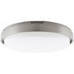 Lithium 15 In LED Flush Mount Light Selectable CCT Nickel Finish - Bees Lighting