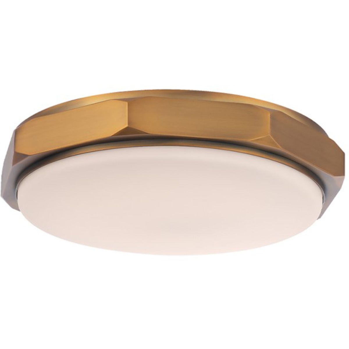 Grommet 13 in. LED Flush Mount Light 2700K Brass Finish - Bees Lighting