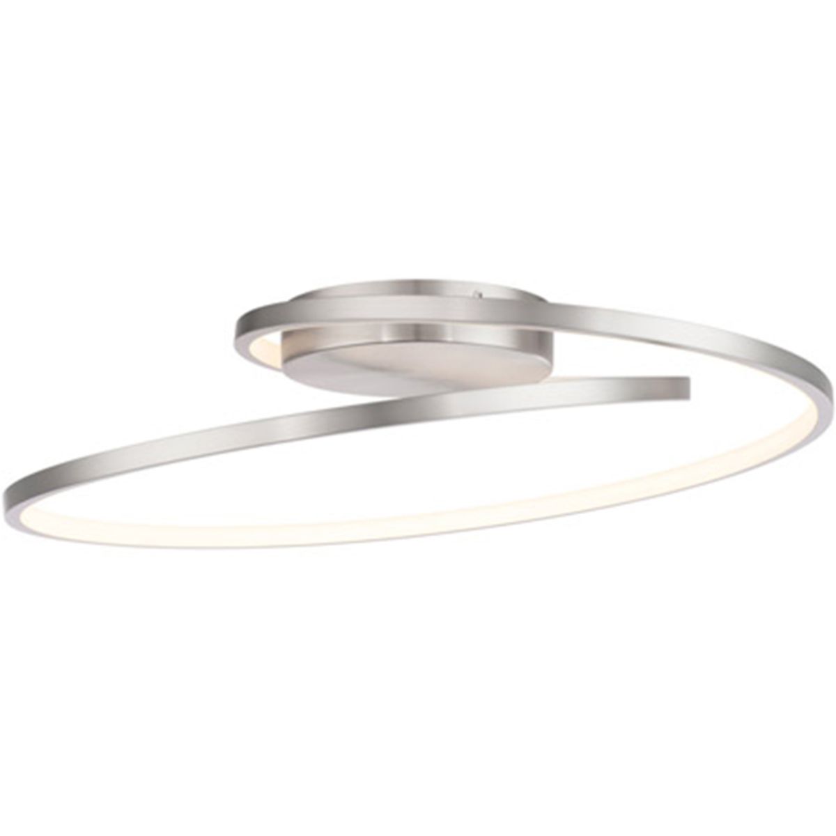 Marques 22 in. LED Flush Mount Light Brushed Nickel Finish