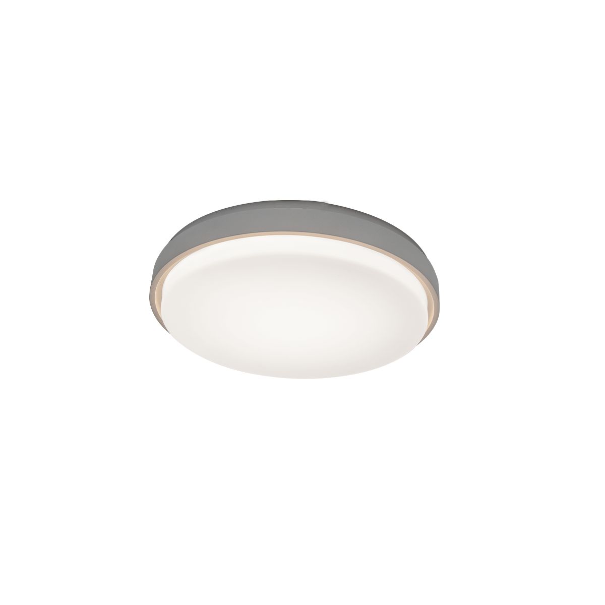 Zenith 15 in. LED Flush Mount Light 4000K Titanium Finish - Bees Lighting