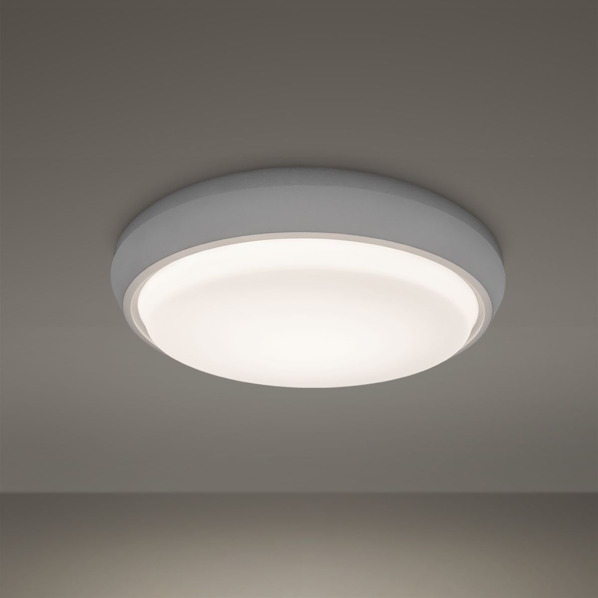 Zenith 15 in. LED Flush Mount Light 4000K Titanium Finish - Bees Lighting