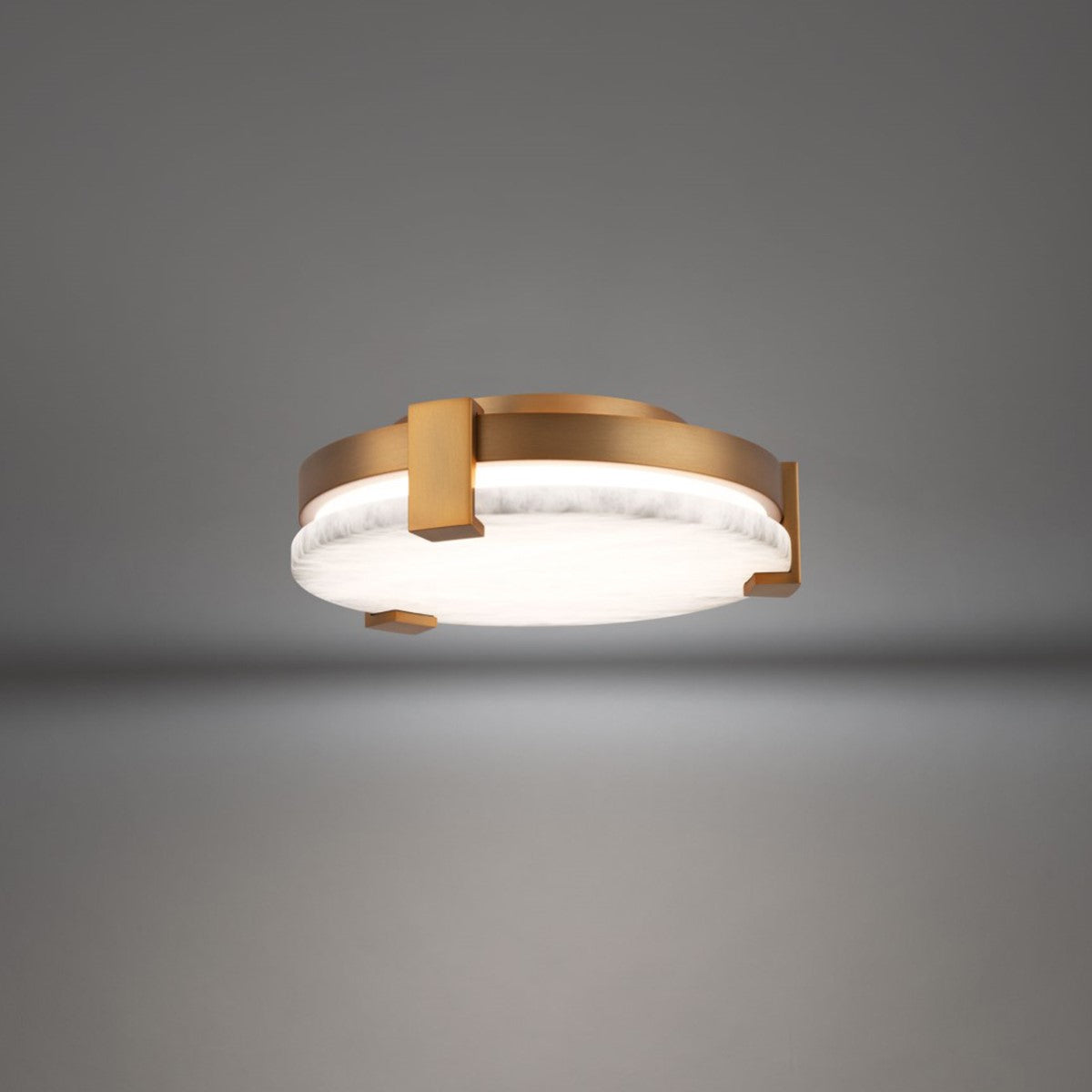 Catalonia 11 in. LED Flush Mount Light Brass Finish