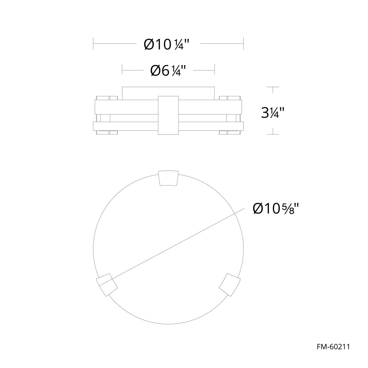 Catalonia 11 in. LED Flush Mount Light Brass Finish