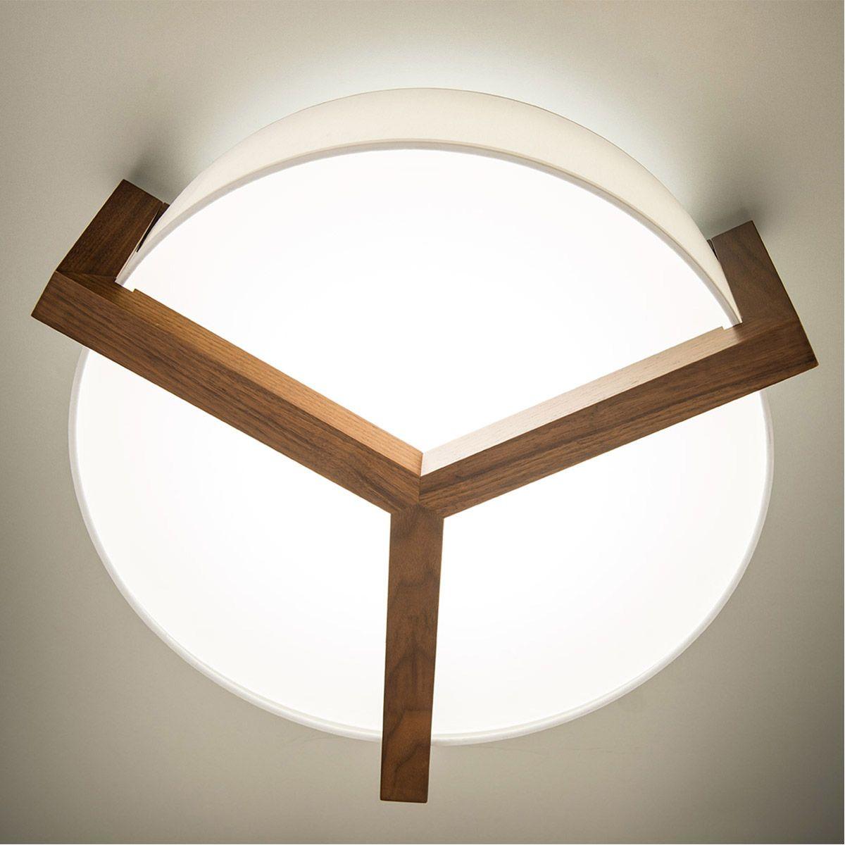 Segment 20 in. LED Flush Mount Light Brown Finish - Bees Lighting