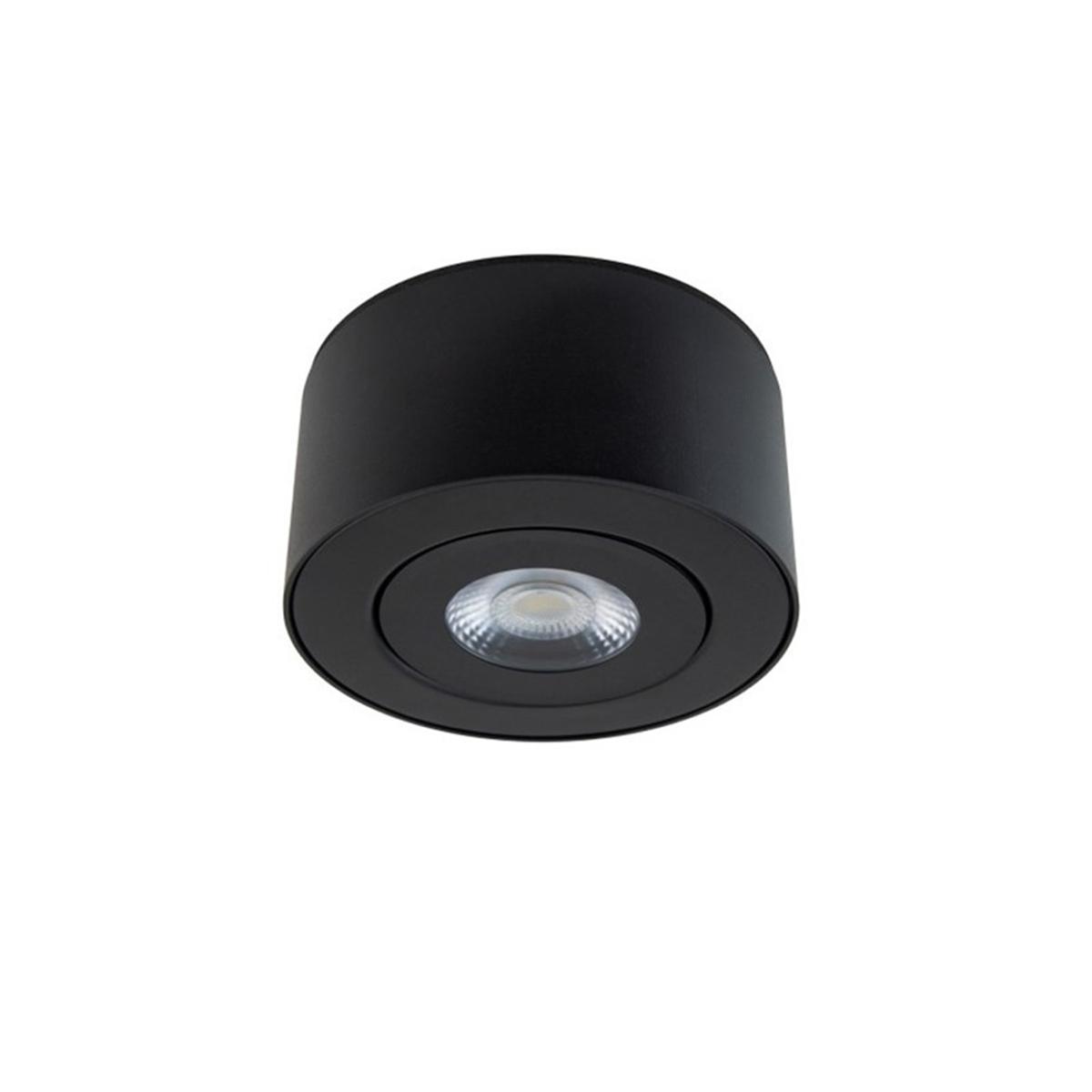 PEEK 5 in. LED Outdoor Flush Mount 3500K Black finish