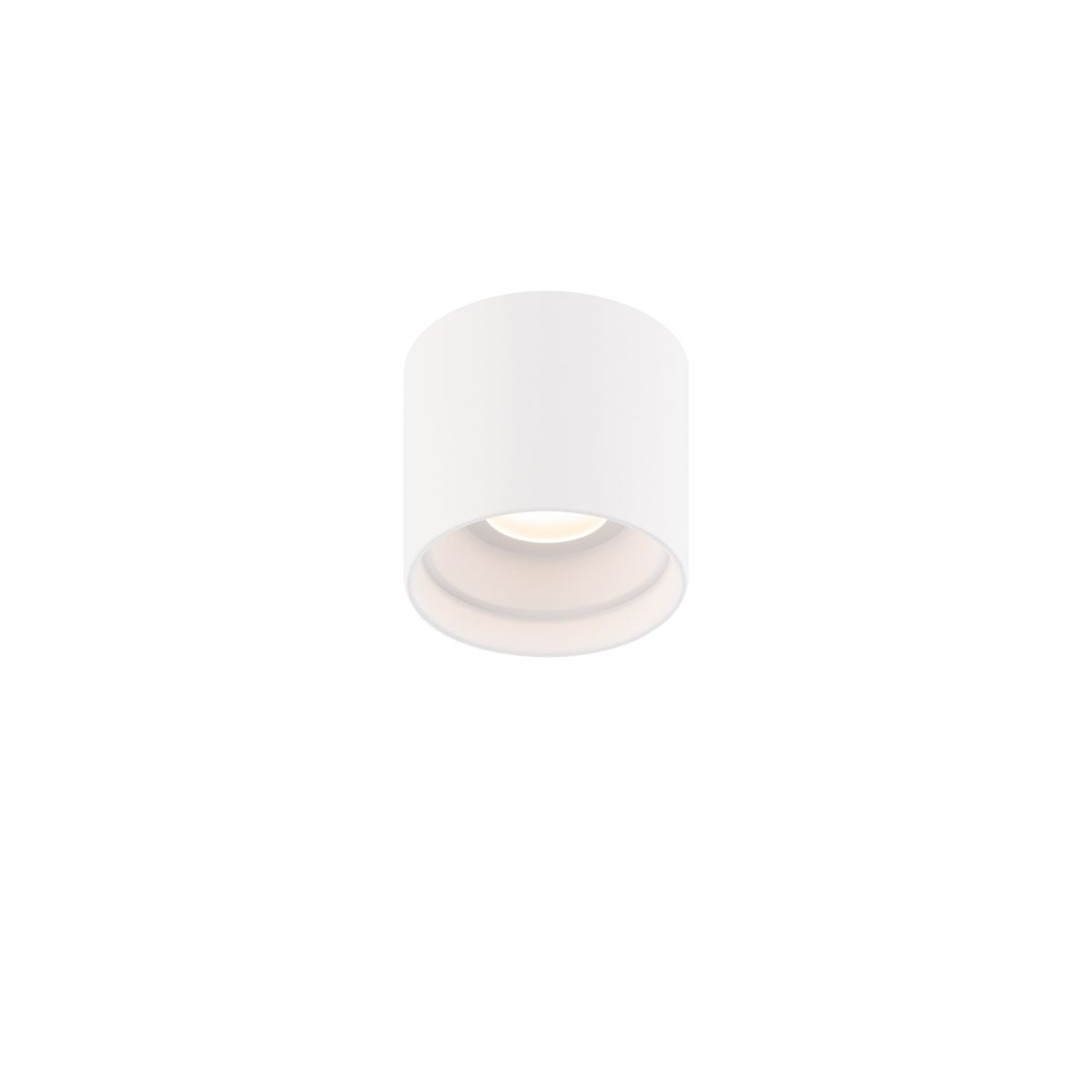 DOWNTOWN 5 in. Round LED Outdoor Flush Mount 3500K White finish