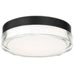 Dot 9 in. LED Flush Mount Light 3000K Black Finish