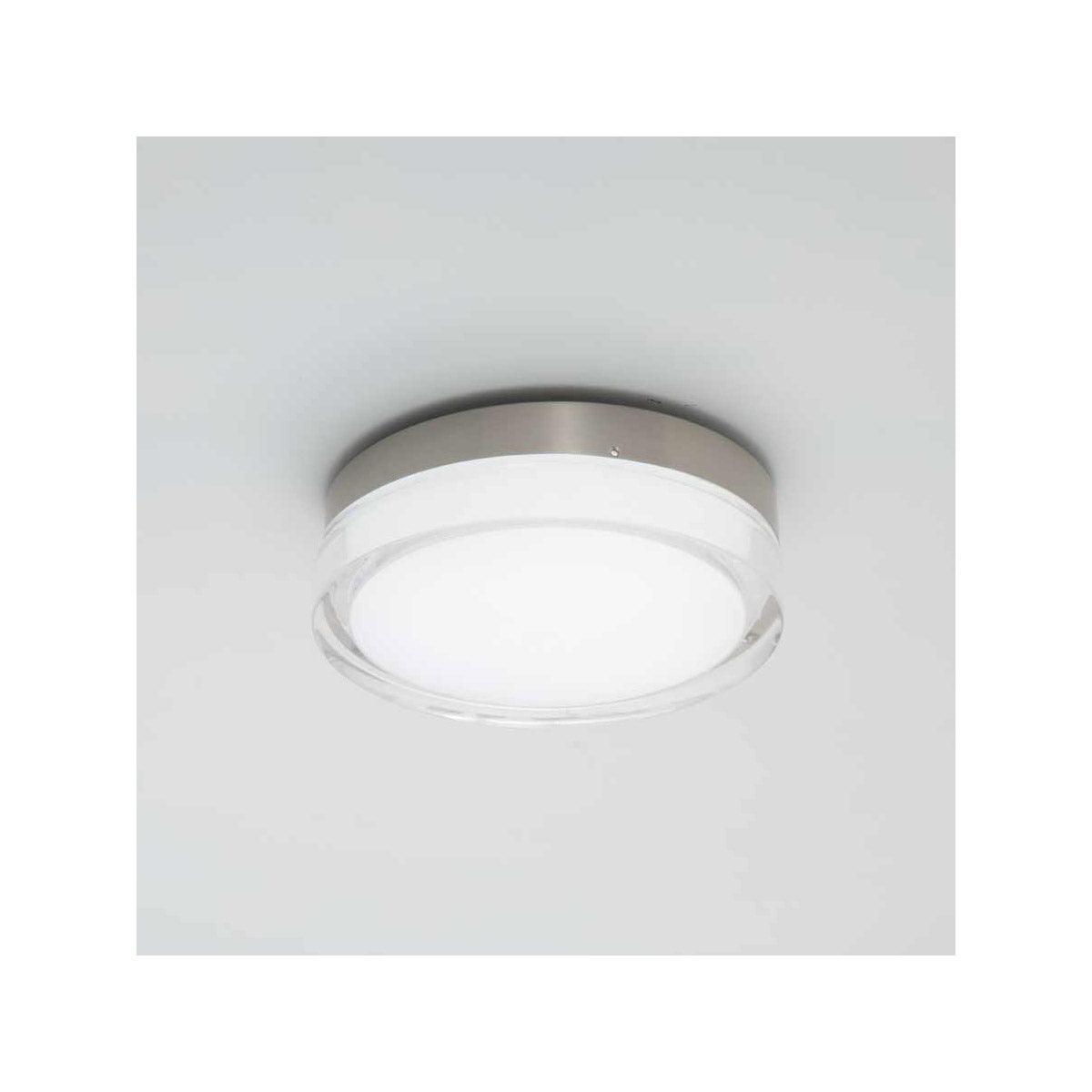 Dot 12 in. LED Flush Mount Light 3500K Silver Finish - Bees Lighting