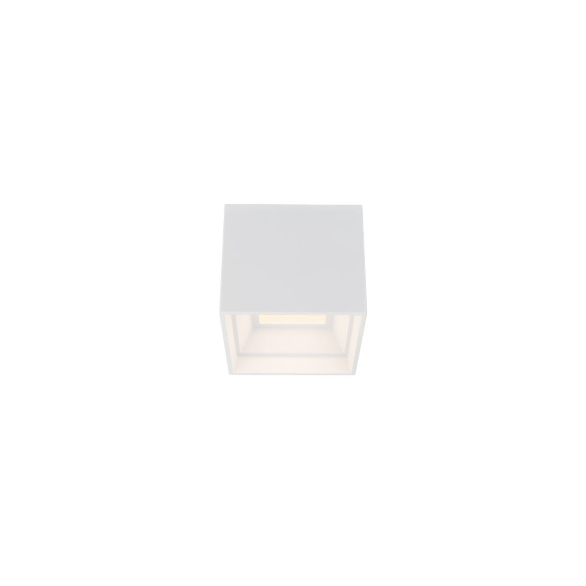 Kube 5 In. LED Outdoor Flush Mount 4000K White finish