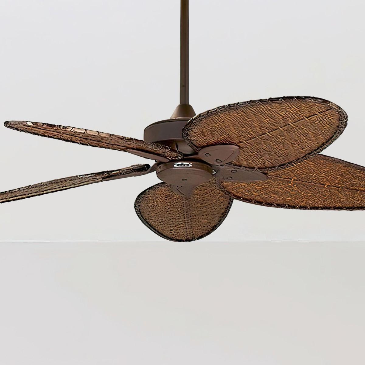 Windpointe 52 Inch Tropical Palm Leaf Ceiling Fan With Pull Chain