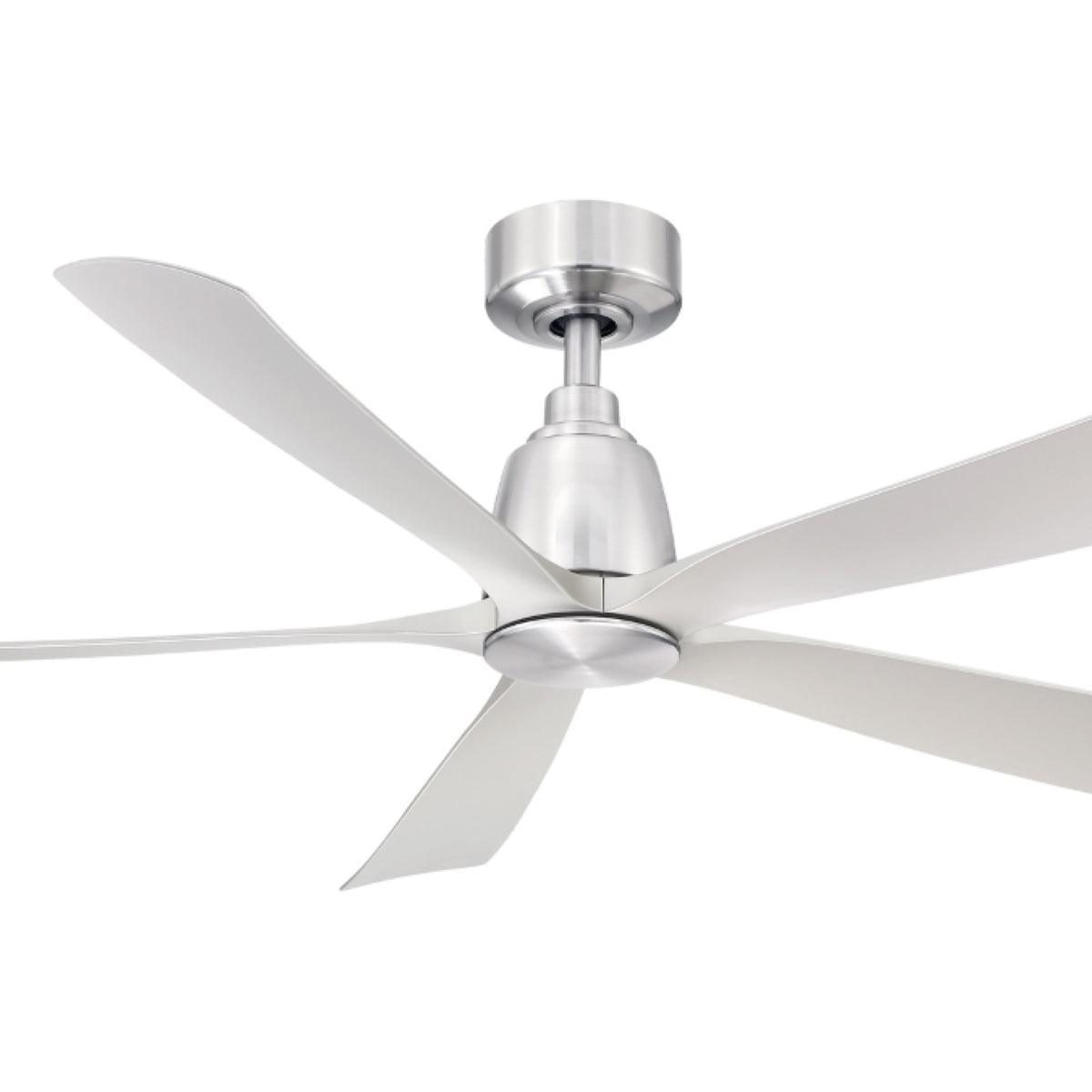Kute5 52 Inch 5 Blades Indoor/Outdoor Ceiling Fan With Remote, Brushed Nickel Finish - Bees Lighting