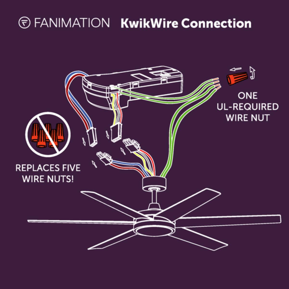 Brawn 64 Inch Black Outdoor Smart Ceiling Fan with LED CCT Select Light Kit and Remote - Bees Lighting