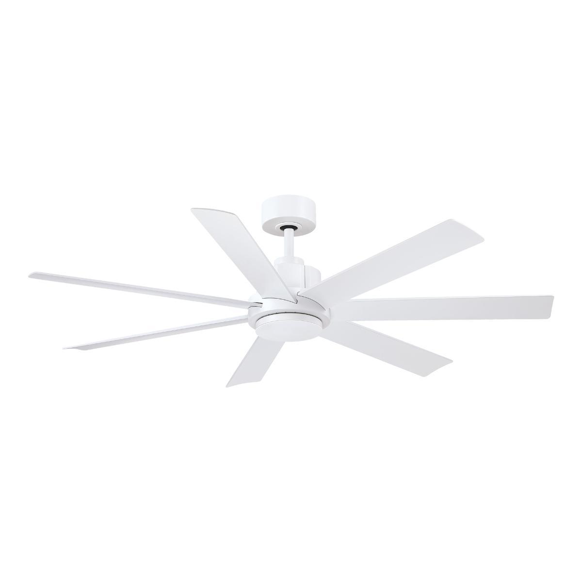 Pendry 56 inch Indoor/Outdoor Ceiling Fan with Remote, Matte White Finish - Bees Lighting