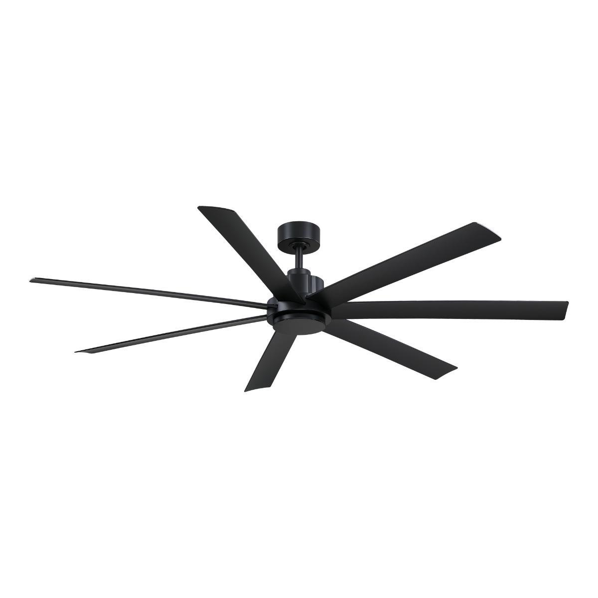 Pendry 72 inch Indoor/Outdoor Ceiling Fan with Remote, Black Finish - Bees Lighting