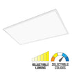 2x4 LED Flat Panel Light, 50 Watts, 35K/40K/50K, 6100 Lumens, 120/277V - Bees Lighting