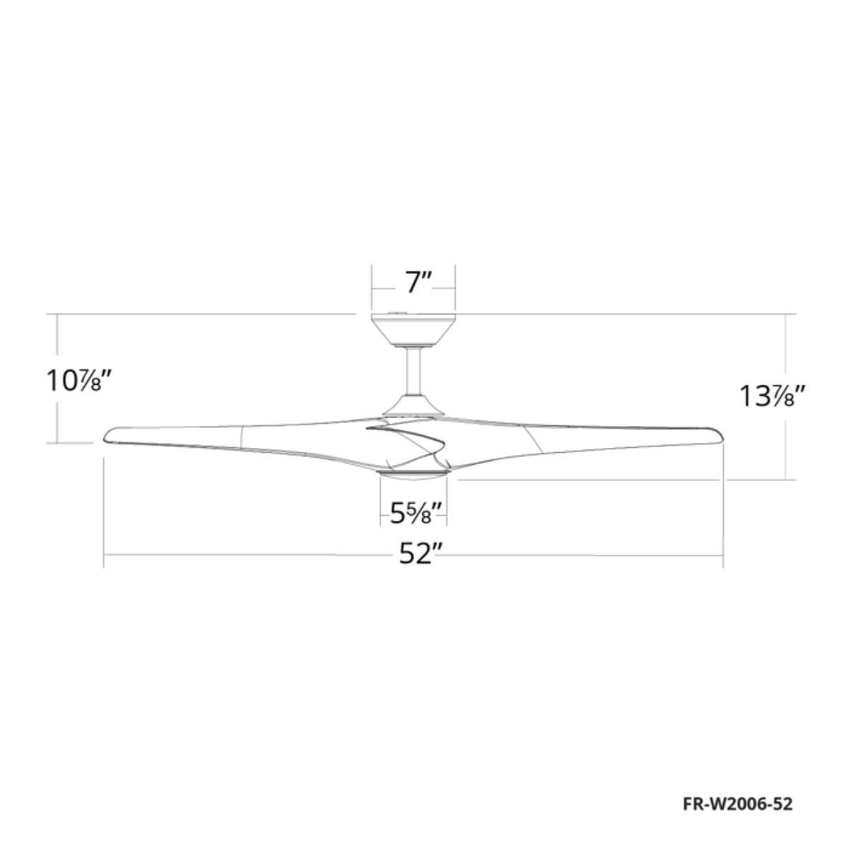 Zephyr 52 Inch Wet Rated CCT LED Smart Ceiling Fan, Matte Black with Distressed Koa Blades