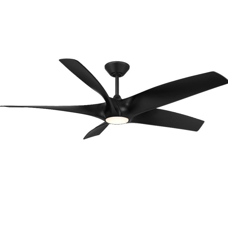 Zephyr 5-Blade 62 Inch Black Outdoor CCT LED Smart Ceiling Fan - Bees Lighting