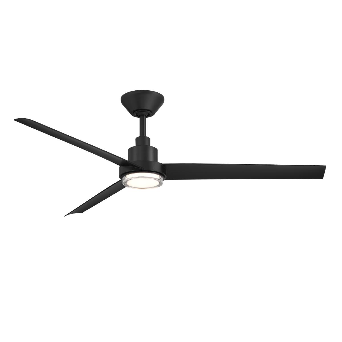 Bolo 56 Inch Matte Black Outdoor CCT LED Smart Ceiling Fan