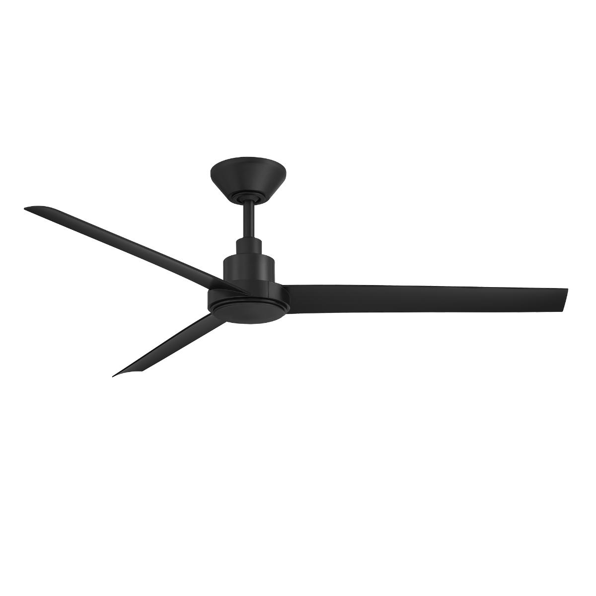 Bolo 56 Inch Matte Black Outdoor CCT LED Smart Ceiling Fan