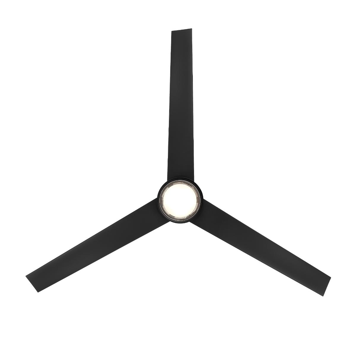 Bolo 56 Inch Matte Black Outdoor CCT LED Smart Ceiling Fan