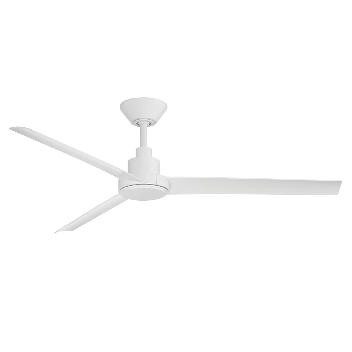 Bolo 56 Inch Matte White Outdoor CCT LED Smart Ceiling Fan