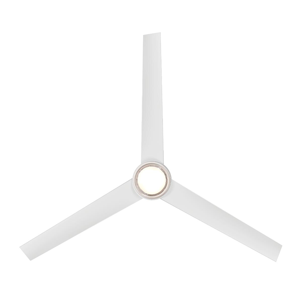 Bolo 56 Inch Matte White Outdoor CCT LED Smart Ceiling Fan