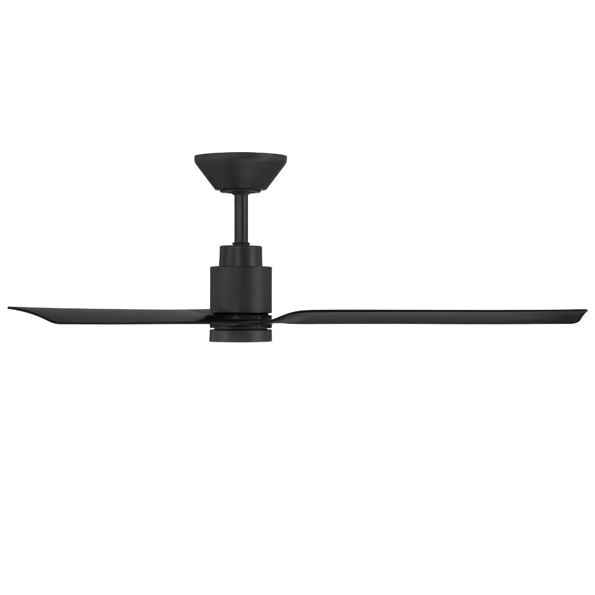 Smooth 52 Inch CCT LED Smart Ceiling Fan, Matte Black Finish