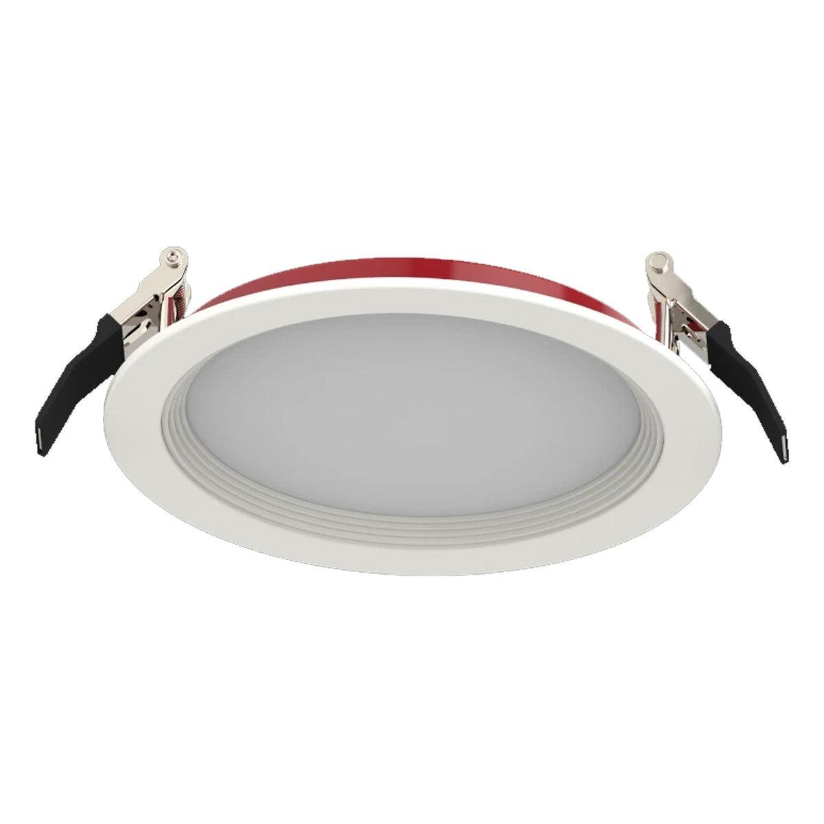 6" Edge-Lit Fire Resistant Wafer LED Recessed Light, 1400 Lumens, Selectable CCT, Baffle Trim