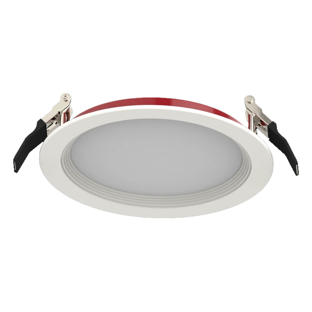 6" Edge-Lit Fire Resistant Wafer LED Recessed Light, 1400 Lumens, Selectable CCT, Baffle Trim