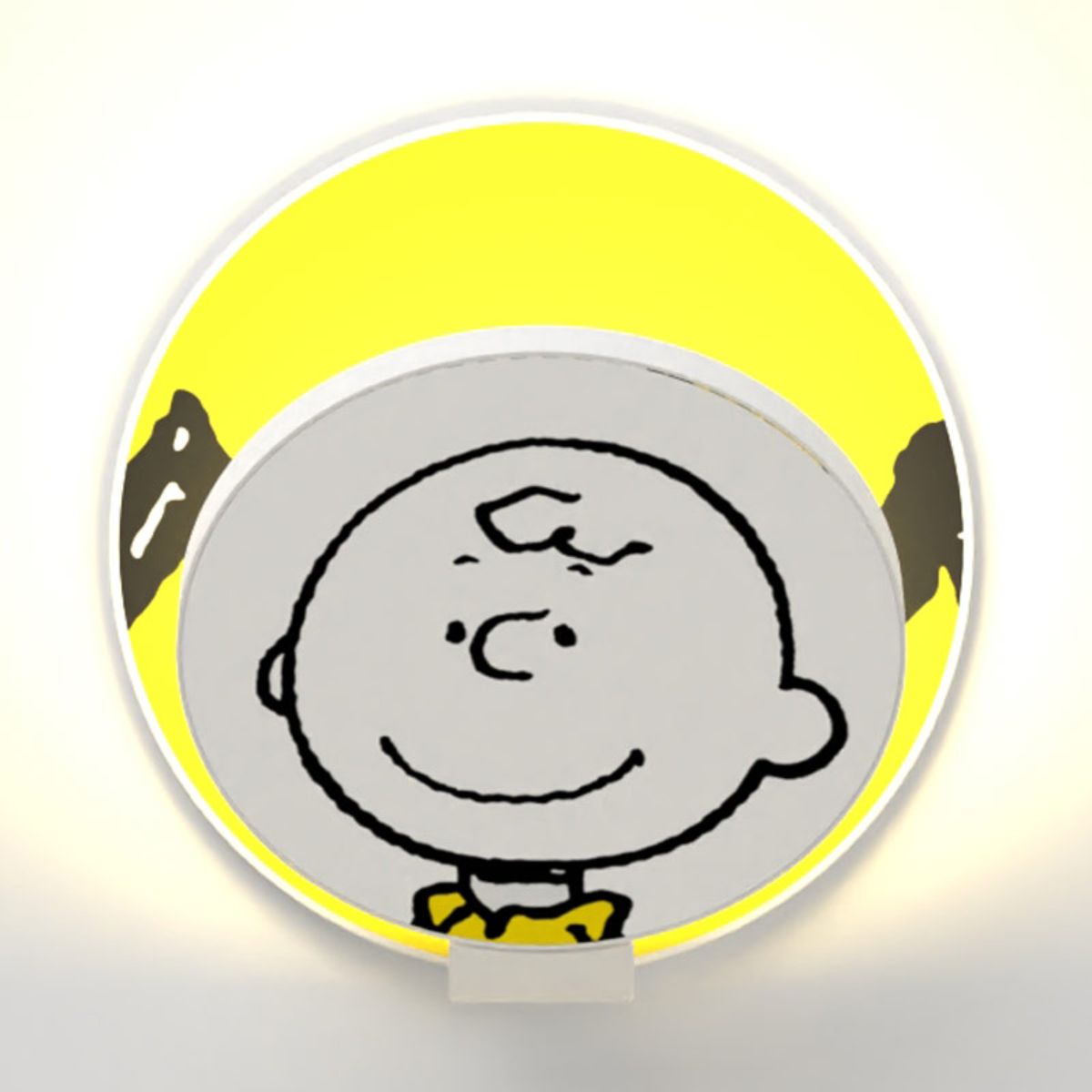 Peanuts Gravy 5 in. LED Warm White Wall Light Matte White Plug-in Charlie Brown Gravy - Bees Lighting