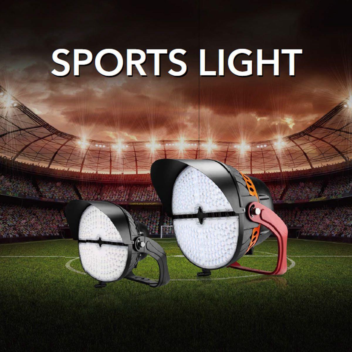 LED Sport Stadium Light, 505 Watts, 70000 Lumens, NEMA 4Hx4V, Trinnion Mount, 5000K, 200-480V - Bees Lighting