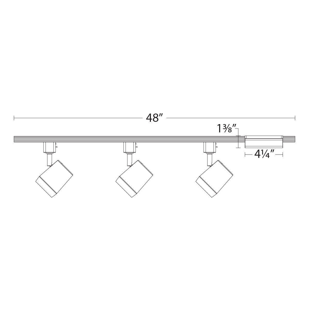 Ocularc 7011 LED Track Kit 33W 3075 Lumens, Selectable CCT, Halo, 17º / 30º / 60°, Black