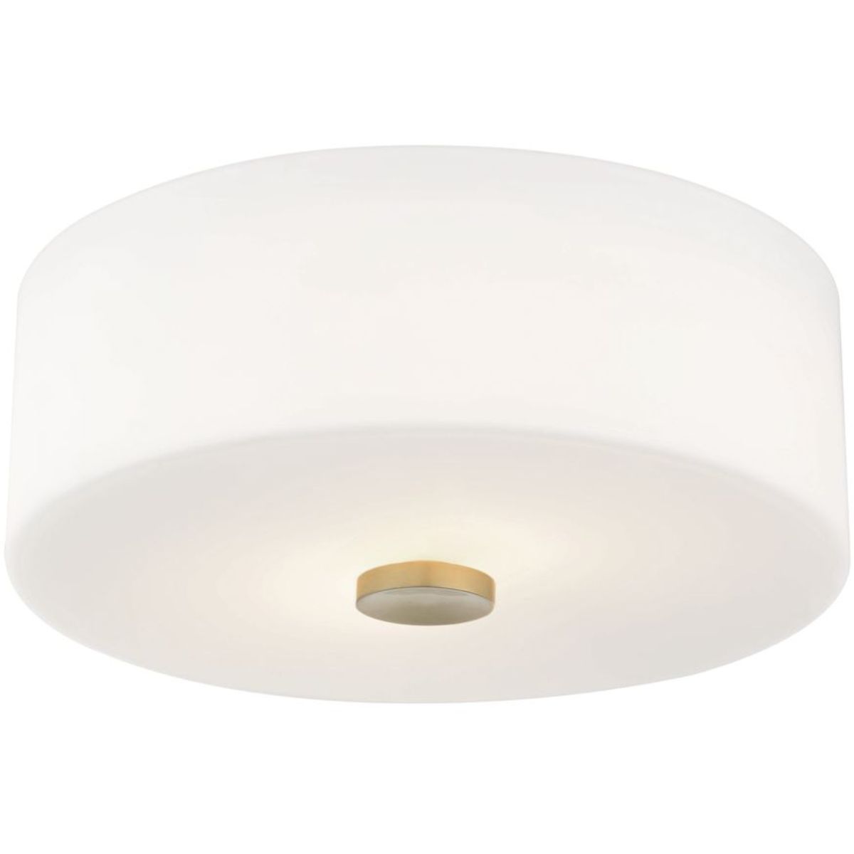 Sophie 12 in. 2 Lights Flush Mount Light Aged Brass Finish