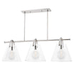 Karin 44 in. 3 Lights Pendant Light Polished Nickel Finish